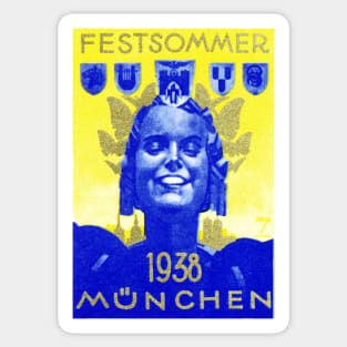 1938 Munich Summer Festival Sticker